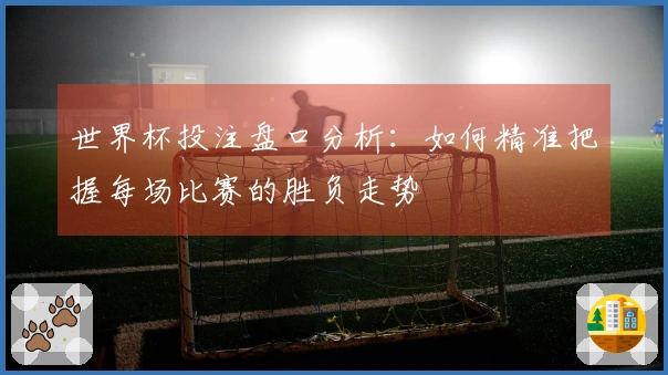 世界杯投注盘口分析：如何精准把握每场比赛的胜负走势