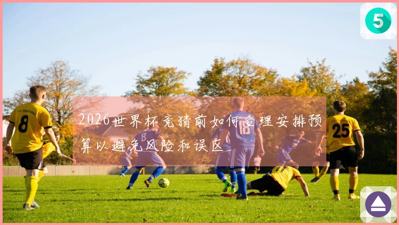 2026世界杯竞猜前如何合理安排预算以避免风险和误区